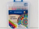 LAPICES COLOR x12 LARGOS ESTUCHE C/SAC S - SABONIS