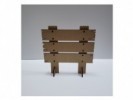 CARTEL TIRANTES x3 C/BASE( (32x32cm) 5mm - IND DEL ARTE / CORTE LASER